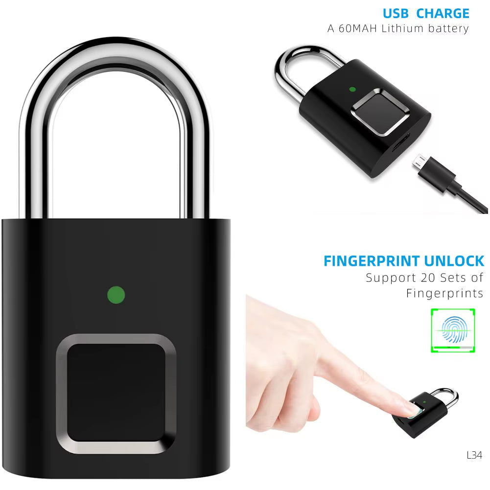 Unlocking Your Door Faster Than You Can Say "Where's My Key?" - The Fingerprint Padlock That Knows You Better Than Your Ex!