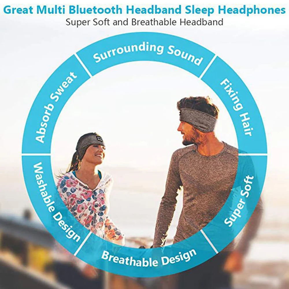 Sleepy Sounds: The Ultimate Ear-Hugging Headband for Snoozing and Jamming!