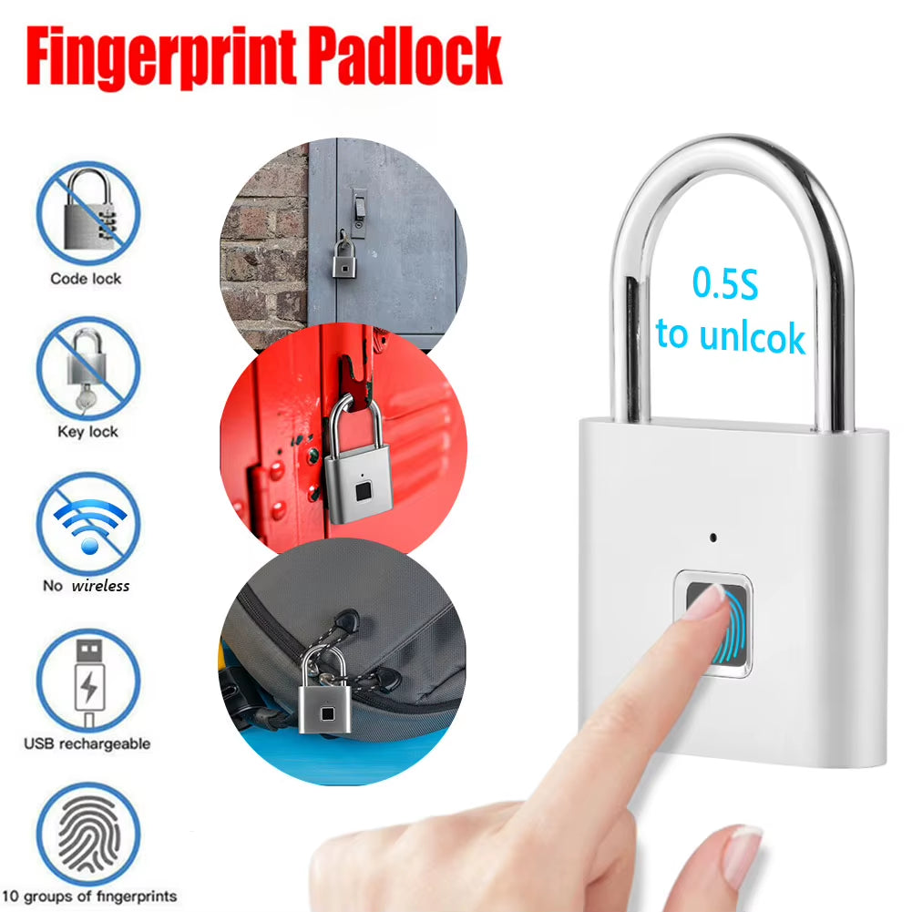 Unlocking Your Door Faster Than You Can Say "Where's My Key?" - The Fingerprint Padlock That Knows You Better Than Your Ex!