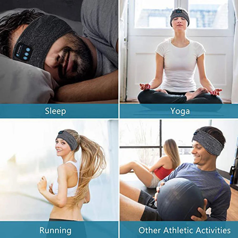 Sleepy Sounds: The Ultimate Ear-Hugging Headband for Snoozing and Jamming!