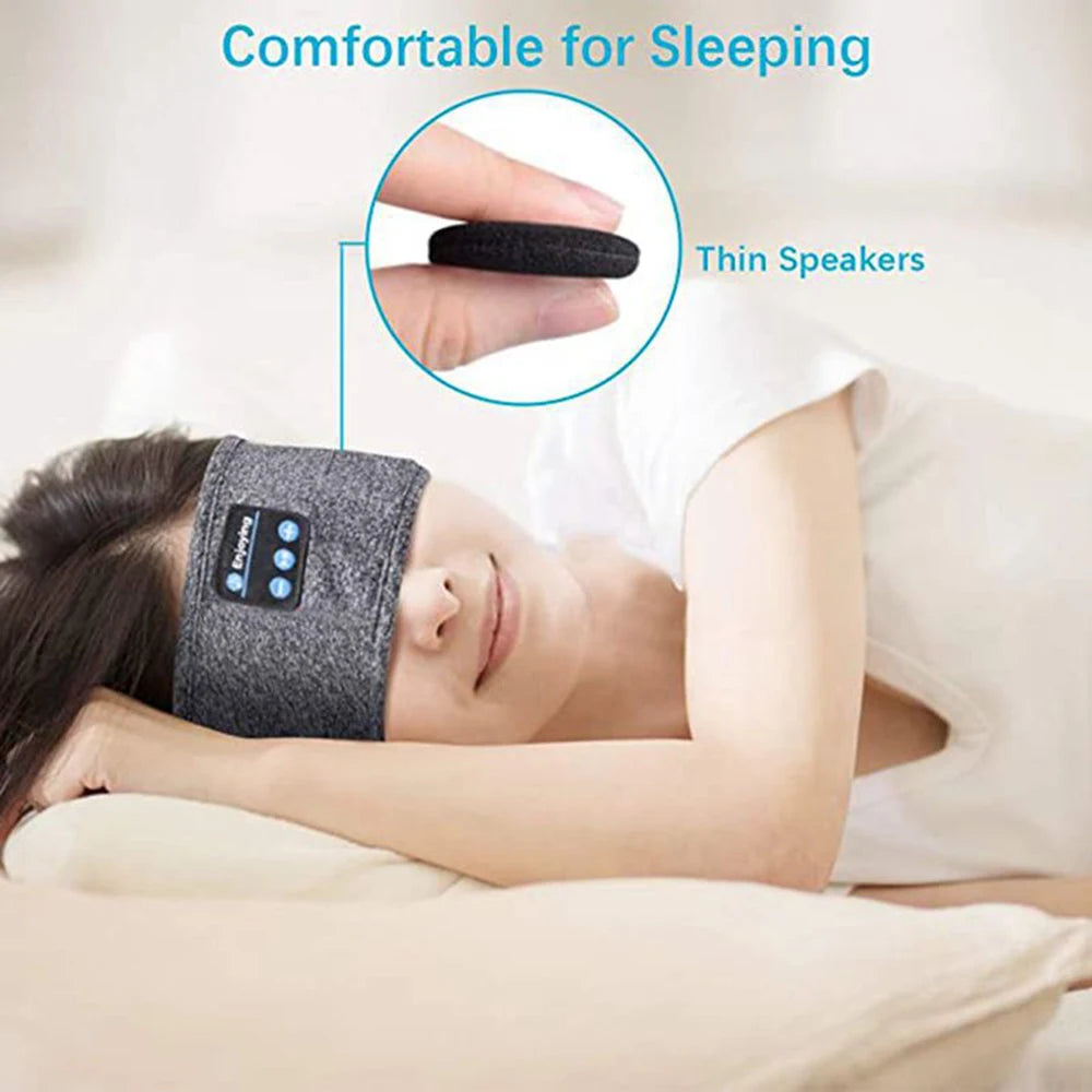 Sleepy Sounds: The Ultimate Ear-Hugging Headband for Snoozing and Jamming!